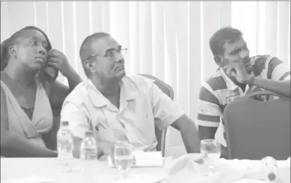  ??  ?? Sugar workers at the conference (GAWU photo)