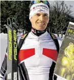  ?? BILD: SN ?? Biathlet Julian Eberhard freute sich über die Nominierun­g.