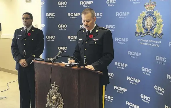  ?? JONNY WAKEFIELD ?? RCMP Supt. Dave Kalist said Saturday that forensic analysis of debris at the blast scene could take weeks to complete.