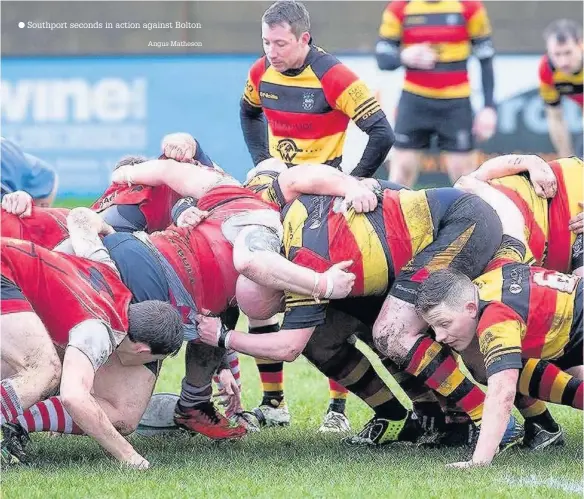  ?? Angus Matheson ?? Southport seconds in action against Bolton