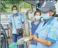  ?? PTI FILE ?? People wear safety masks as a precaution­ary measure after the outbreak of Nipah virus in Kerala.