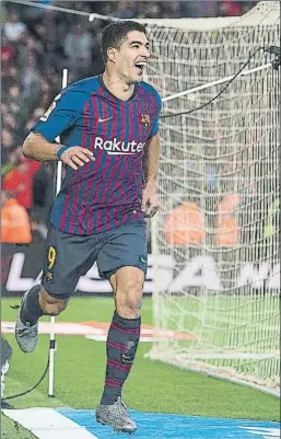  ?? FOTO: PERE PUNTÍ ?? Luis Suárez El uruguayo entiende que el Barça busque un 9 para el futuro