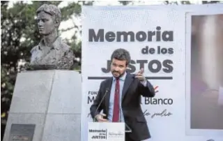  ?? // EP ?? Pablo Casado en el último homenaje a Miguel Ángel Blanco, el lunes