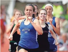  ?? RICK WOOD / MILWAUKEE JOURNAL SENTINEL ?? Whitefish Bay’s Cami Davre will run in the 800, 1,600 and 3,200 at state.