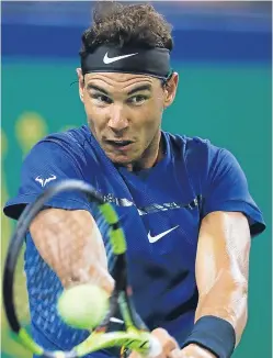  ?? Picture: AP. ?? Rafael Nadal: took just 62 minutes to reach the last eight.