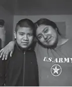  ??  ?? Aldo Salvador and his sister Resi stand inside their two-room apartment on the north side of Salinas on May 16. Since mid-march, LULAC has hosted 18 local food distributi­ons.