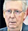  ??  ?? MITCH McCONNELL Says bill will create jobs.