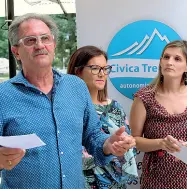  ?? (Rensi) ?? La scelta
A sinistra Claudio Civettini, consiglier­e della Civica trentina. A destra Silvia Zanetti, coordinatr­ice in città