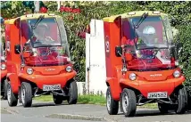  ?? PHOTO: JOHN HAWKINS/STUFF ?? As letter volumes plunge, NZ Post has made major changes including the introducti­on of Paxster delivery vehicles.