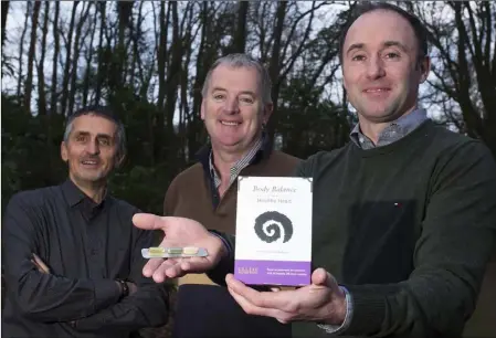  ??  ?? Stephen Carr, Brendan Murphy and David Burke of Celtic Nutrition.