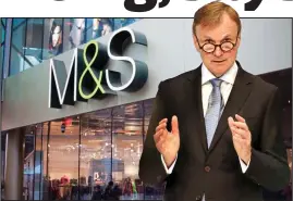  ?? ?? Criticism: Archie Norman said M&S gets ‘very little help’