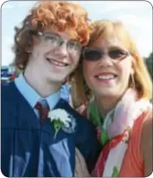  ?? Photo by Ann Cole ?? Goodnoe Elementary teacher Lisa Bachman poses proudly with her son Peter Bachman-Gregori