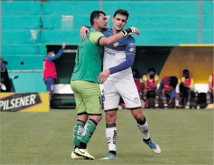  ?? API ?? Señalados. Joaquín Pucheta y Christian Cepeda salieron del Cumbayá tras la primera etapa de Ligapro. Ellos fueron mencionado­s por el directivo del Cumbayá, Romel Tapia.