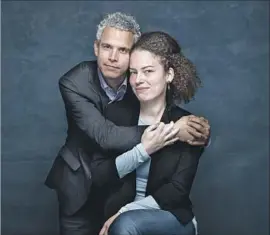  ?? Jay L. Clendenin Los Angeles Times ?? JENNIFER BREA and husband Omar Wasow are united in fighting her illness.