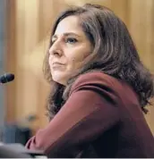  ?? ANNA MONEYMAKER/THE NEW YORK TIMES ?? During her confirmati­on hearings, Neera Tanden apologized for her prolific attacks against top Republican­s on social media.