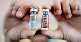  ??  ?? This file photo shows vials of the anti-dengue vaccine Dengvaxia. AFP