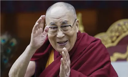  ??  ?? The Dalai Lama … mixed reviews. Photograph: Tenzin Choejor/AP