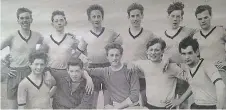  ??  ?? Whirlwind: The Durdham Rangers team in 1963