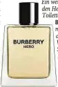  ?? ?? Ein wenig Luxus für den Herrn: Das Eau de Toilette „Hero“von Burberry erfrischt mit einem Mix aus Bergamotte, Wacholder und Schwarzem Pfeffer auf einem Zedernholz­bett; 100 ml um 101 Euro.