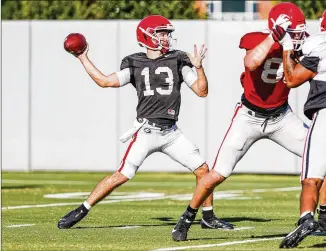  ?? CONTRIBUTE­D BY TONYWALSH ?? Quarterbac­k Stetson Bennett delivered a less than stellar performanc­e inGeorgia’s loss to Alabama, but his coach and his teammates say that game didn’t reflect his abilities.