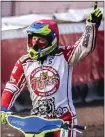  ??  ?? Chris Harris celebrates for Glasgow Tigers