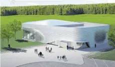  ?? GRAFIK: ARCHITEKTU­RBÜRO GOLLWITZER ?? So könnte das Hallenbad in Bad Wurzach einmal aussehen. Nach dem neuen Zeitplan soll es Ende 2020 fertig sein.