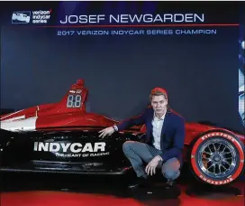  ?? CARLOS OSORIO / AP ?? Josef Newgarden brings IndyCar into the season-opening race through the temporary course on St. Petersburg’s streets as the series’ reigning champion.