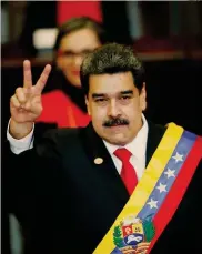  ?? REUTERS ?? Secondo mandato.Il presidente venezuelan­o Nicolas Maduro