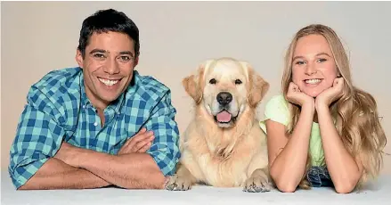  ??  ?? Tremain, Molson the dog and Quilter are three of the stars of the new series Fanimals.