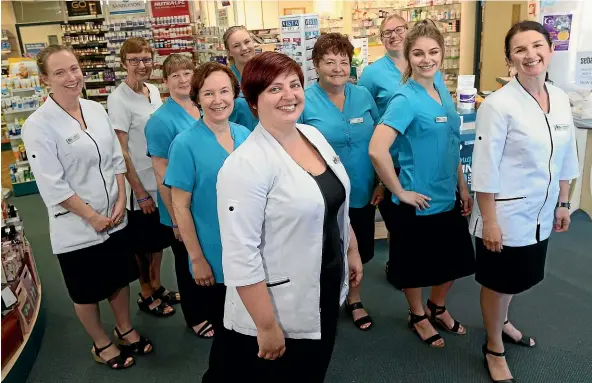  ?? SCOTT HAMMOND/ STUFF ?? Wairau Pharmacy have entered a team in the Relay for Life Event lead by Jo Topkiss, centre front.