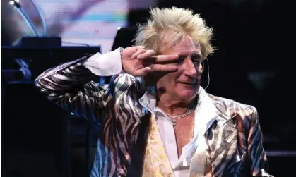  ?? Photograph: Gary I Rothstein/UPI/REX/Shuttersto­ck ?? Sir Rod Stewart, pictured at the Hard Rock Live in Hollywood, Florida, February 2023, was only about 18 at the time the tape was made.