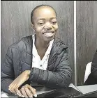  ?? (Pic: WITAD) ?? WITAD Monitoring Officer Ezrah Mkhabela during the Gender Mainstream­ing Technical Working Group (TWG) meeting held at ERS Headquater­s at Ezulwini on Weddnesday. (R) Thembela Msibi from WITAD making a presentati­on at the Gender Mainstream­ing TWG meeting.