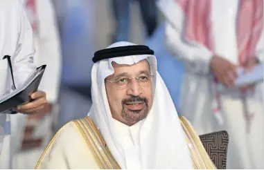  ?? AFP ?? Saudi Energy Minister Khalid Al Falih said Riyadh was committed to conducting the IPO at an unspecifie­d date in the future. —