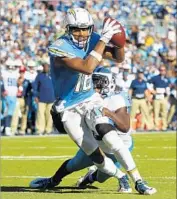  ?? K.C. Alfred San Diego Union-Tribune ?? TYRELL WILLIAMS led the Chargers with 69 catches for 1,059 yards and seven touchdowns in 2016.