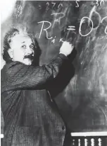  ??  ?? Albert Einstein, alemão, judeu, génio científico: em 1933, quando Hitler obteve o poder absoluto, fixou-se nos EUA