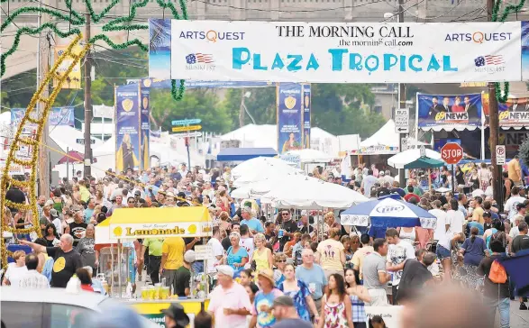  ?? MORNING CALL FILE PHOTO ?? Unlike previous years, as shown above, ArtsQuest has decided Musikfest 2020 will be virtual because of the COVID-19 pandemic. Officials hold out hope that a few performanc­es could be held in person if the Lehigh Valley shifts to the green phase.