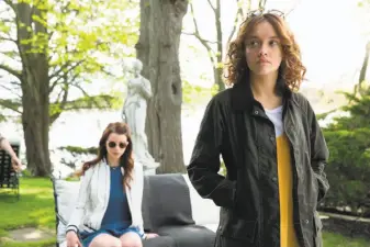  ?? Focus Features ?? Lily (Anya Taylor-Joy, left) is a tutor to old friend Amanda (Olivia Cooke) in “Thoroughbr­eds.”