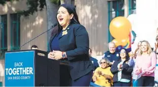  ?? KRISTIAN CARREON FOR THE U-T ?? Nora Vargas is the only Latino elected to the county Board of Supervisor­s in the last 50 years.