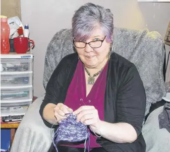  ?? LYNN CURWIN/TRURO NEWS ?? Ellen Swan knit several nests to help Australian wildlife displaced by bushfires. The nests are being delivered to Australia by Air Canada.