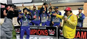  ??  ?? The organisers introduced official Zing LED stumps and third umpire reviews in the tournament — an unpreceden­ted move at amateur level. — Supplied photo