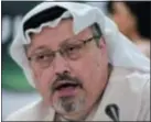  ?? ASSOCIATED PRESS ?? In this Feb. 1, 2015, photo, Saudi journalist Jamal Khashoggi speaks during a news conference in Manama, Bahrain.