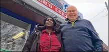  ?? MARK FISHER/STAFF ?? Pam Jackson and Gary Keller are owners of Ms. Pam’s Old Dayton Style Golden Fried Chicken at 2920 Wayne Ave. near Belmont High. The eatery changed its name from “Ms. Pam’s Parkmoor Style Dixie Fried Chicken” after receiving a “cease-and-desist” order.