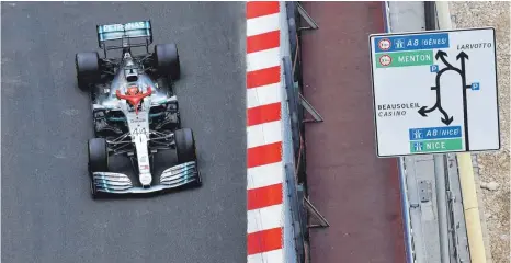  ?? FOTO: AFP ?? Die Richtung stimmte für Lewis Hamilton und Mercedes in Monaco.