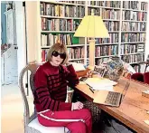  ??  ?? Anna Wintour shocked the fashion world when Vogue posted a photo of her wearing sweatpants to Instagram. (Credit: From Vogue Magazine/Instagram)