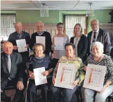  ?? FOTO: VEREIN ?? Die geehrten Mitglieder des VdK-Ortsverban­ds.