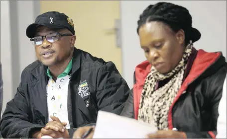  ?? Picture: DOCTOR NGCOBO ?? BACKING: Sanco’s KZN provincial secretary Richard Mkhungo says its provincial branch, after long deliberati­on, expressed its support for ANC deputy president Cyril Ramaphosa to succeed Jacob Zuma at the party’s national conference in December.