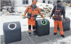  ?? FOTO: STADTVERWA­LTUNG ?? Die Einwurföff­nung ist oberirdisc­h.