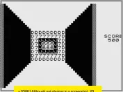  ??  ?? » [ZX81] Although not obvious in a screenshot, 3D Monster Maze’s exit is a mesmerisin­g kaleidosco­pe.