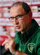  ??  ?? QUESTION TIME: Martin O’Neill