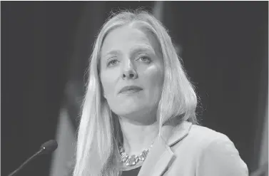  ?? ADRIAN WYLD / THE CANADIAN PRESS ?? Minister of Environmen­t and Climate Change Catherine McKenna was referred to as “Climate Barbie” in a media report last year, deflecting attention from the ministry’s purchase of expensive cars, writes John Ivison.